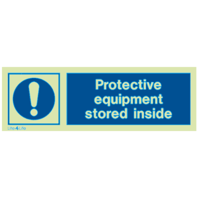 Personal Protective Equipment - Protective Equipment stored inside