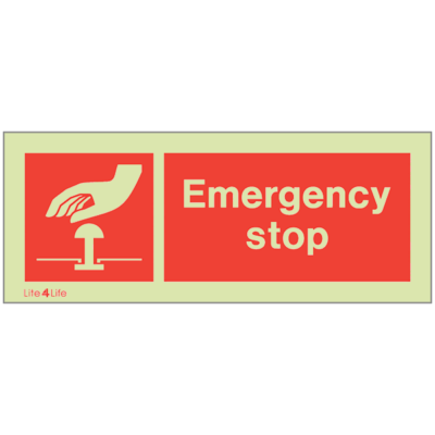 Fire Emergency Equipment & Assistance - Emergency stop (Red)