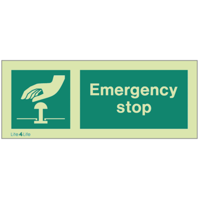 Fire Emergency Equipment & Assistance - Emergency stop (Green)