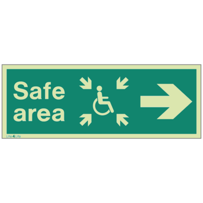 Disability, Special Needs & Mobility Assistance - Safe area arrow right