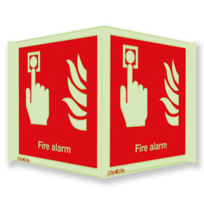 Fire Emergency Equipment & Assistance - Fire alarm symbol with text (Panoramic)