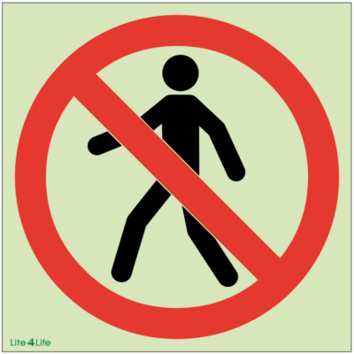 General Prohibitions - No pedestrians symbol