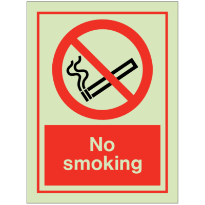 General Prohibitions - No Smoking Sign