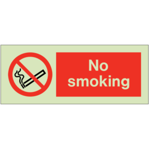 General Prohibitions - No Smoking Sign (Landscape)