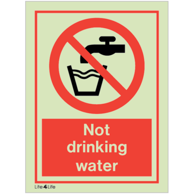 General Prohibitions - Not drinkable water with text