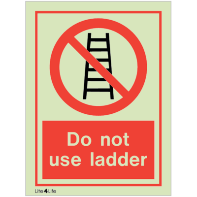 General Prohibitions - Ladder prohibited with text