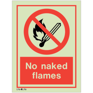 General Prohibitions - No naked flames