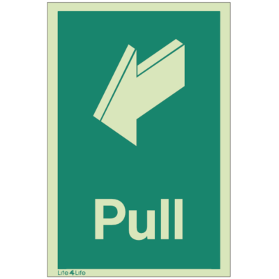 Emergency Door Operation Sign - Pull