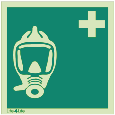 First Aid & Emergency Equipment - Breathing apparatus symbol