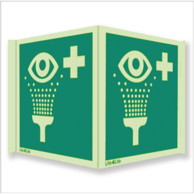 First Aid & Emergency Equipment - Emergency eye wash symbol (Panoramic)