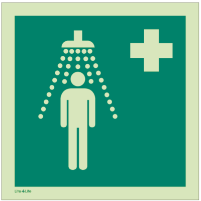 First Aid & Emergency Equipment - Emergency shower symbol