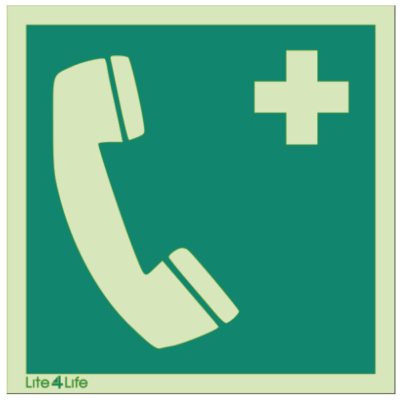 First Aid & Emergency Equipment - Emergency telephone symbol