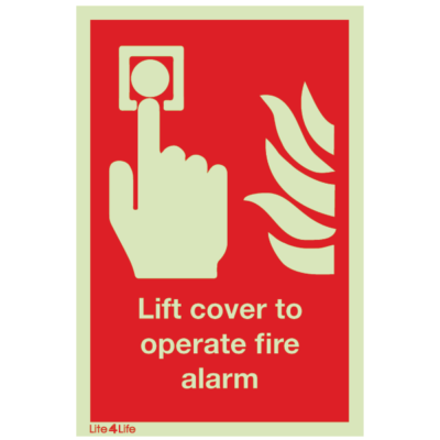 Fire Emergency Equipment & Assistance - Lift cover to operate fire alarm