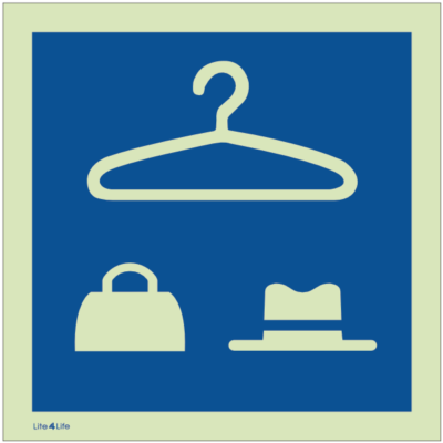 General Public Information signs - Cloakroom symbol