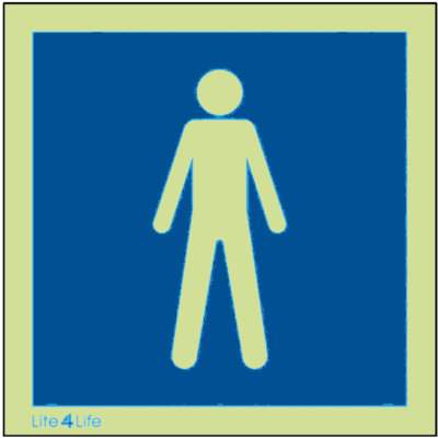 General Public Information signs - Male toilet facilities symbol