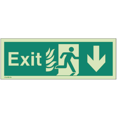 NHS Estates  - Exit Arrow Down