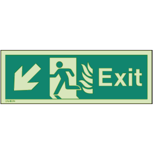 NHS Estates  - Exit Arrow Down Left