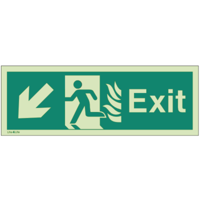 NHS Estates  - Exit Arrow Down Left