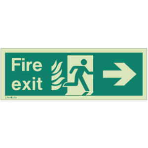 NHS Estates  - Fire Exit Arrow Right