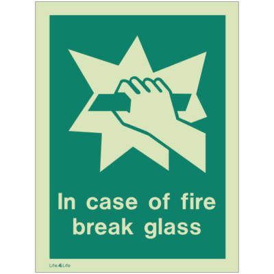 NHS Estates - In case of fire break glass