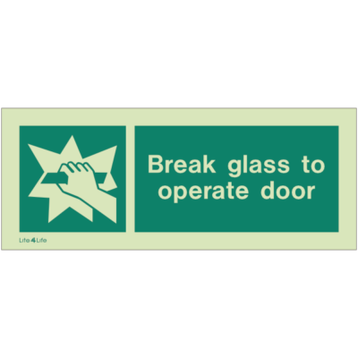 NHS Estates - Break glass to operate door