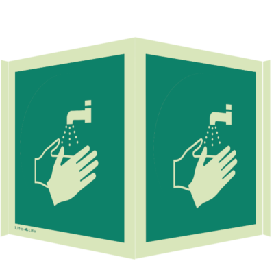 General Public Information signs - Hand washing facility symbol (Panoramic)