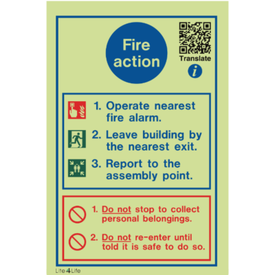 Fire Action Notice (FN05) - Simultaneous evacuation Commercial Environment