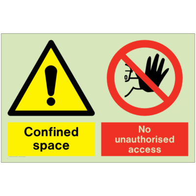 General prohibitions for confined space no access